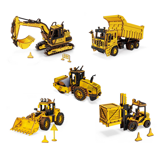 Robotime Rokr Construction Vehicles 3d wooden