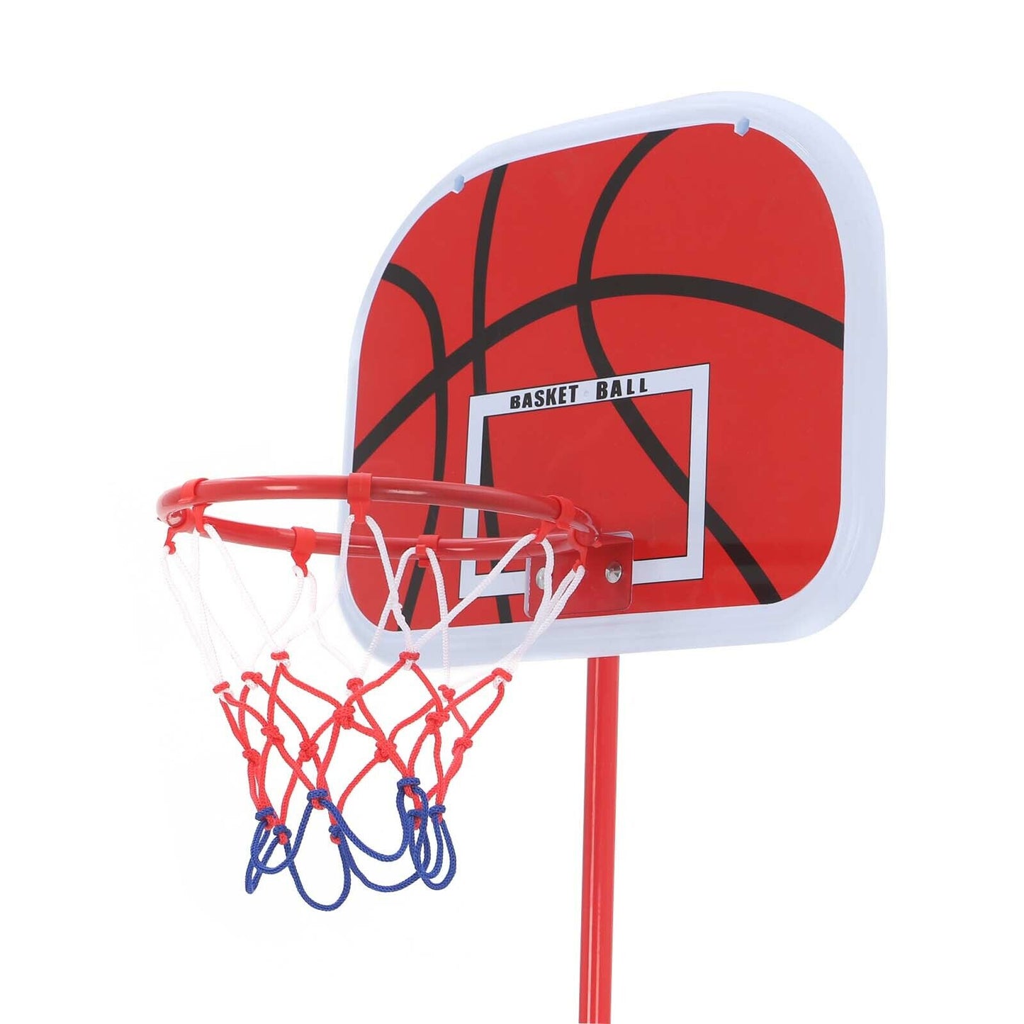 180cm High Free Adjustable Standing Basketball Hoop Net Backboard Stand Set